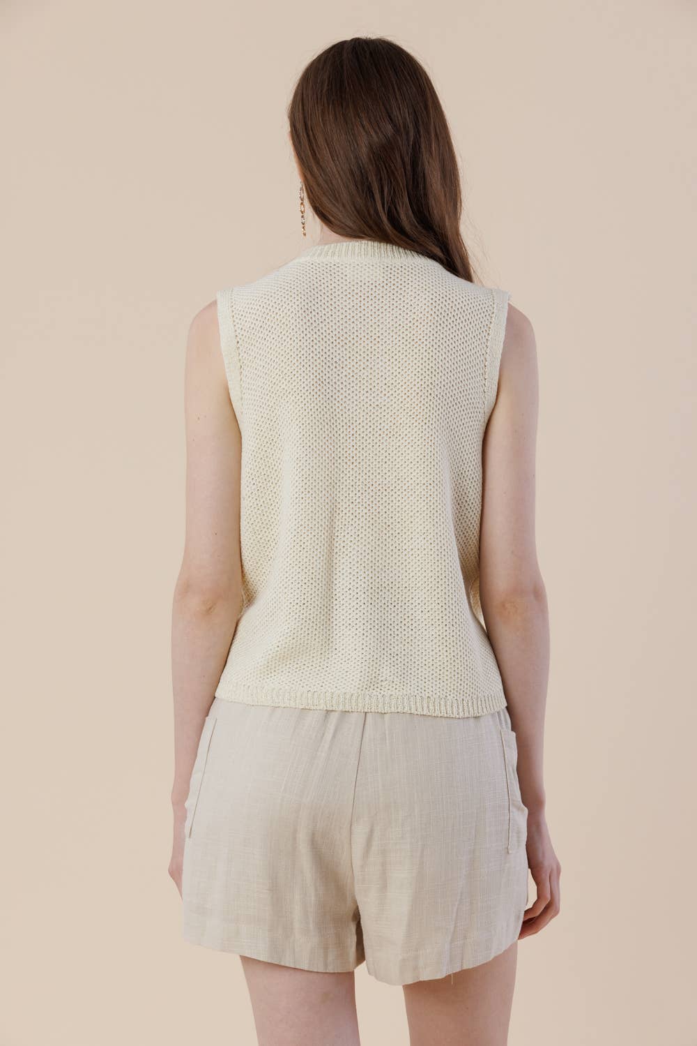 A & SHE – Großhandel T-Shirt – Damen – Salty Strickpullover-Top – Ärmellose Sommerweste13