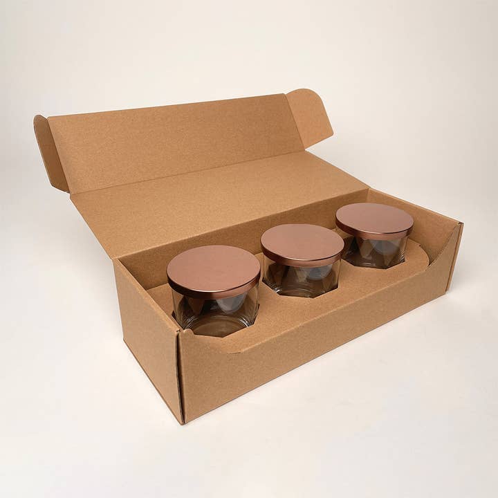 Straight Sided Tumbler 3-Pack Shipping Box™ for wholesale by Flush Packaging