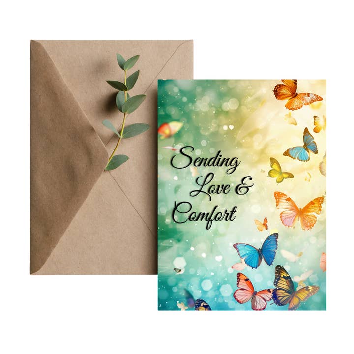 Peaceful Remembrance Sympathy Greeting Card for wholesale by You Go Girl
