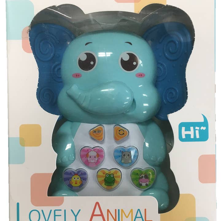 Texas Toy Distribution - Wholesale Musical Toy - Kids & Baby - Lovely Musical Animal Elephant Electronic Activity Toy