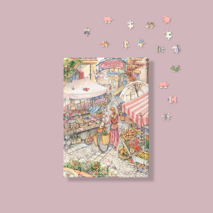 Kim Jacobs Markttag - 896-Teile-Puzzle für den Großhandel von The Puzzle Theory