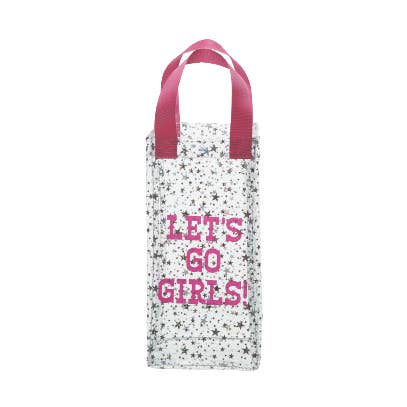 Let’s Go Girls Star Clear Wine Bag for wholesale by Totalee Gift