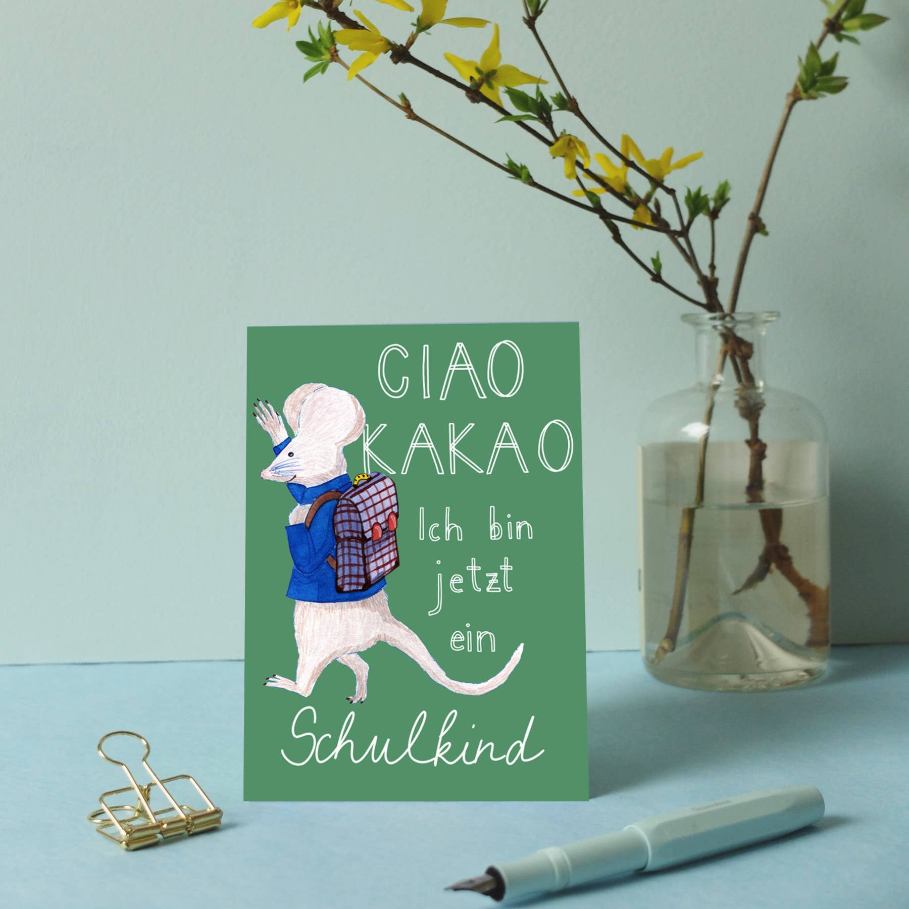 Wonder Of Today - Wholesale Postcard - Postcard School Mouse Ciao Cocoa2