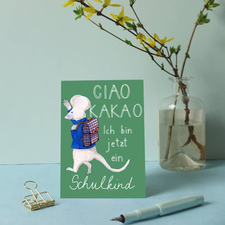 Wonder Of Today - Wholesale Postcard - Postcard School Mouse Ciao Cocoa2