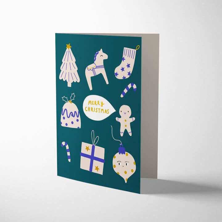 1973 - Wholesale Christmas Card - Christmas Icons Card by Aless Baylis