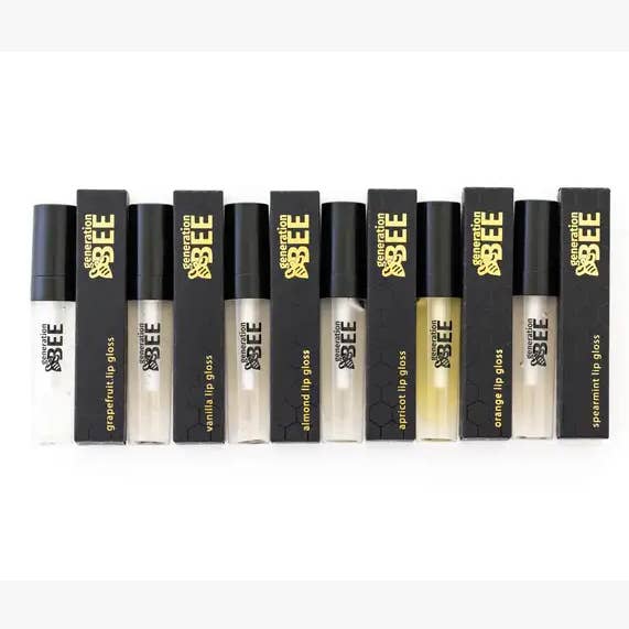 All-Natural Beeswax Lip Gloss - .2oz Tube w/ Applicator Wand for wholesale by Generation Bee