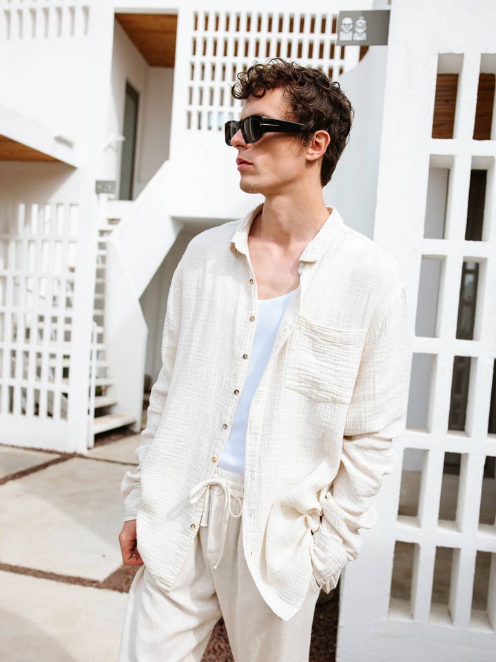 Men's Crinkle Shirt for wholesale by IKIKIZ ONLINE