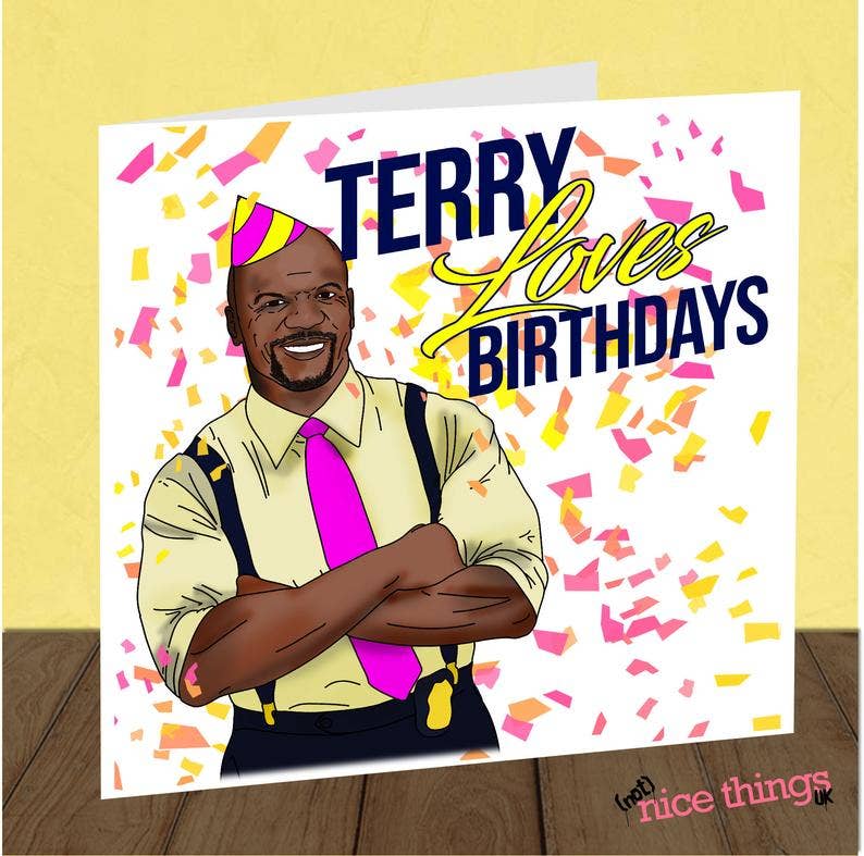 NotNiceThings - Venta al por mayor Tarjetas de cumpleaños - Tarjeta de cumpleaños de Terry Jeffords | Tarjeta de cumpleaños de Brooklyn 991