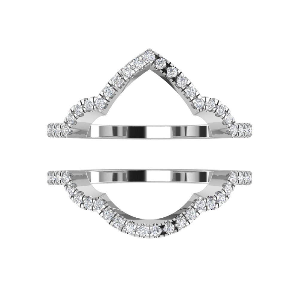 TwoBirch – Engroshandel Forlovelsesring – ToBirch Sterling sølv 3-delt stabelsæt med cubic zirkonia i pære- og marquise-form5