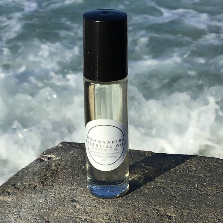 Breathe Deep Aromatherapy/Medicinal Roller for wholesale by Homosapien Organics and Herbals