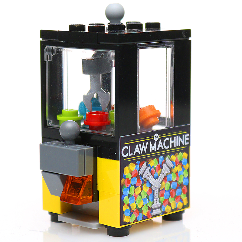B3 Customs - Wholesale Building Set - Kids - Minifig-Scale Arcade Claw Machine Building Set made from LEGO parts1