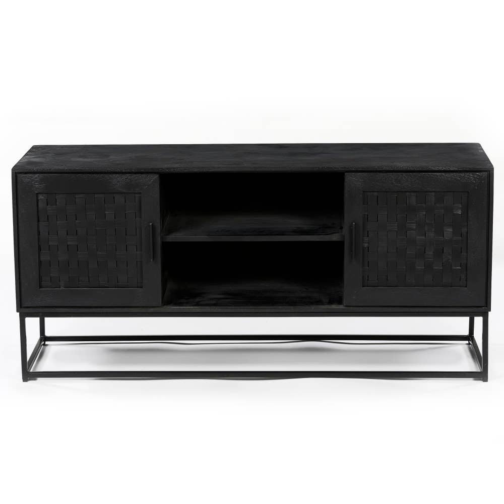 EARTHWARE - Wholesale Console Table - Black TV cabinet Maeve0