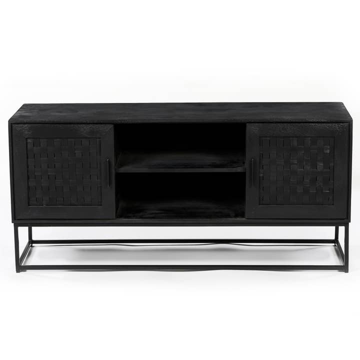 EARTHWARE - Wholesale Console Table - Black TV cabinet Maeve