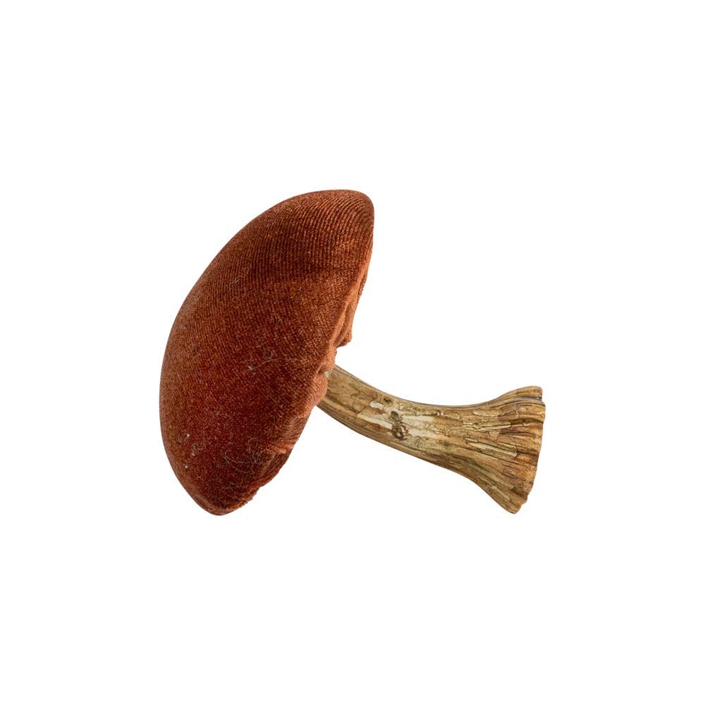 Mars & More - Brand of B Living - Wholesale Decorative Tabletop Object - decor velvet mushroom rust 10cm1