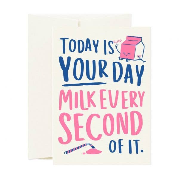 Mjölk Varje Andra Födelsedagskort för wholesale av Print Glorious Print