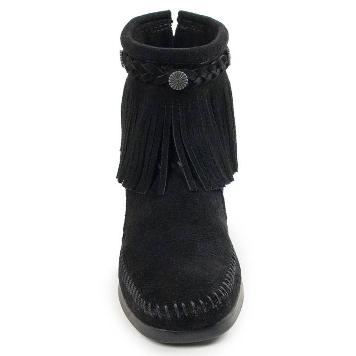 Minnetonka - Wholesale Booties - Women's - Women's Suede Fringe High Top Back Zip Ankle Boot Bootie11