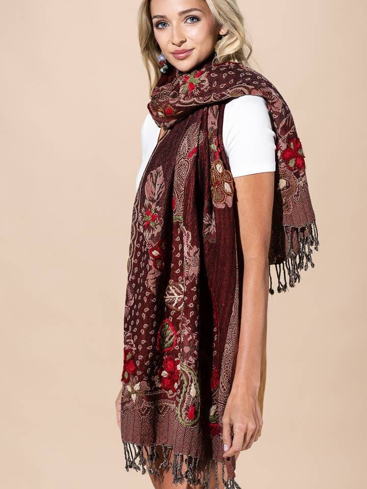 Écharpe Cabernet 100 % Laine pour la vente par Urbanista