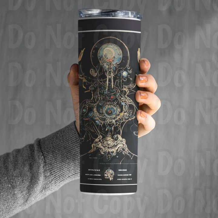 Steampunk Fantasy Journal Entry Tumbler for wholesale by Gonna Get Crafty