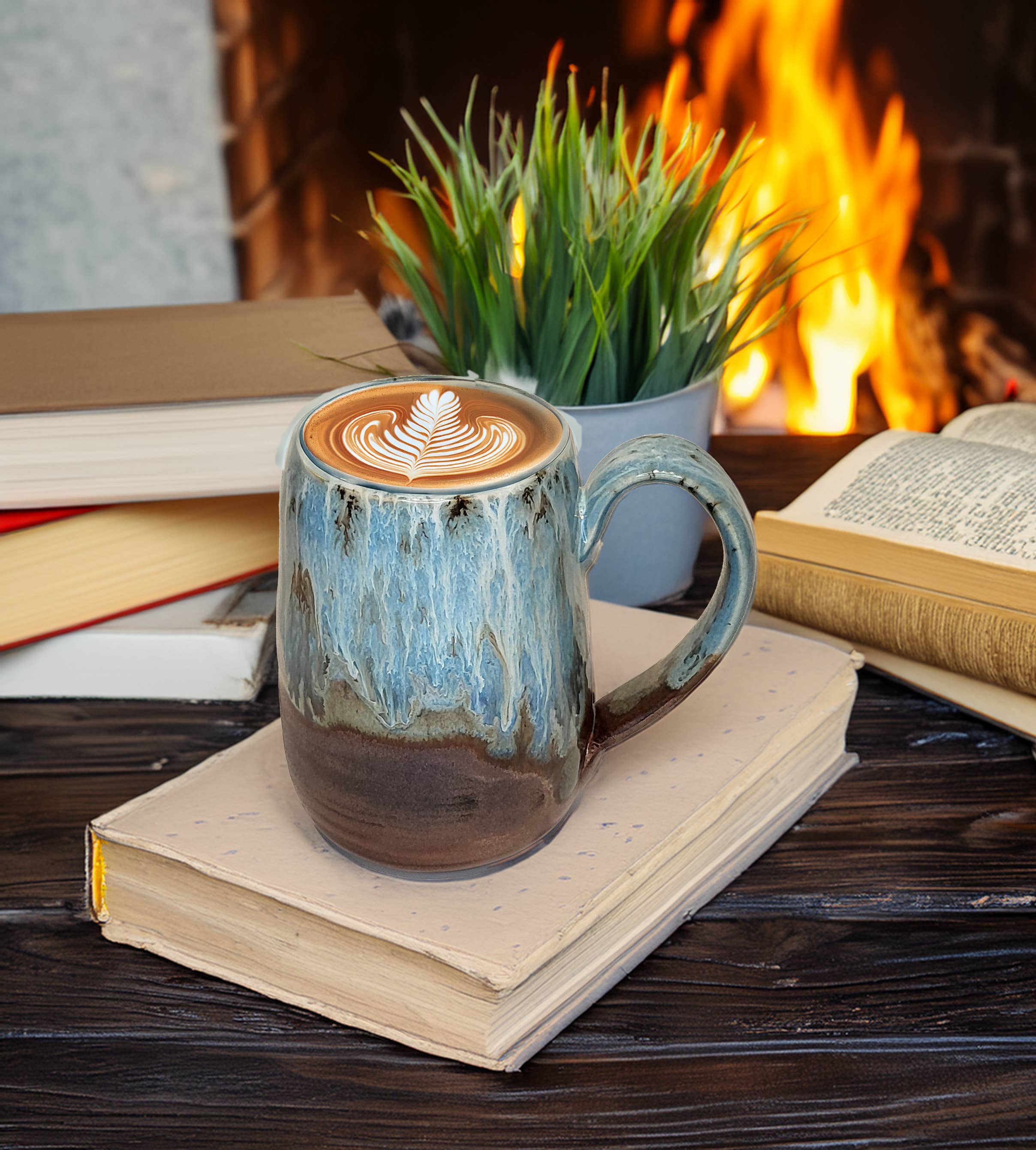 Stoney Ridge Pottery - Vente Tasse à café - Tasse Cascade en Cuivre