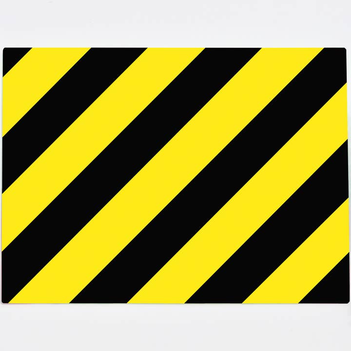 Yellow and Black 40cm x 30cm Glass Chopping Board for wholesale by Kitsch Republic