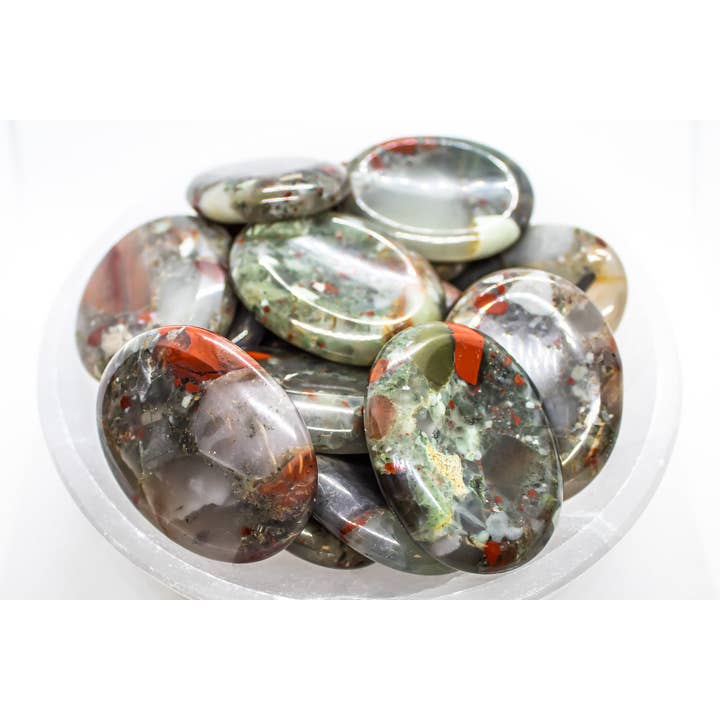 Blutstein Daumen Sorgensteine 1kg/ 2,2lbs für den Großhandel von Quasar Gems USA