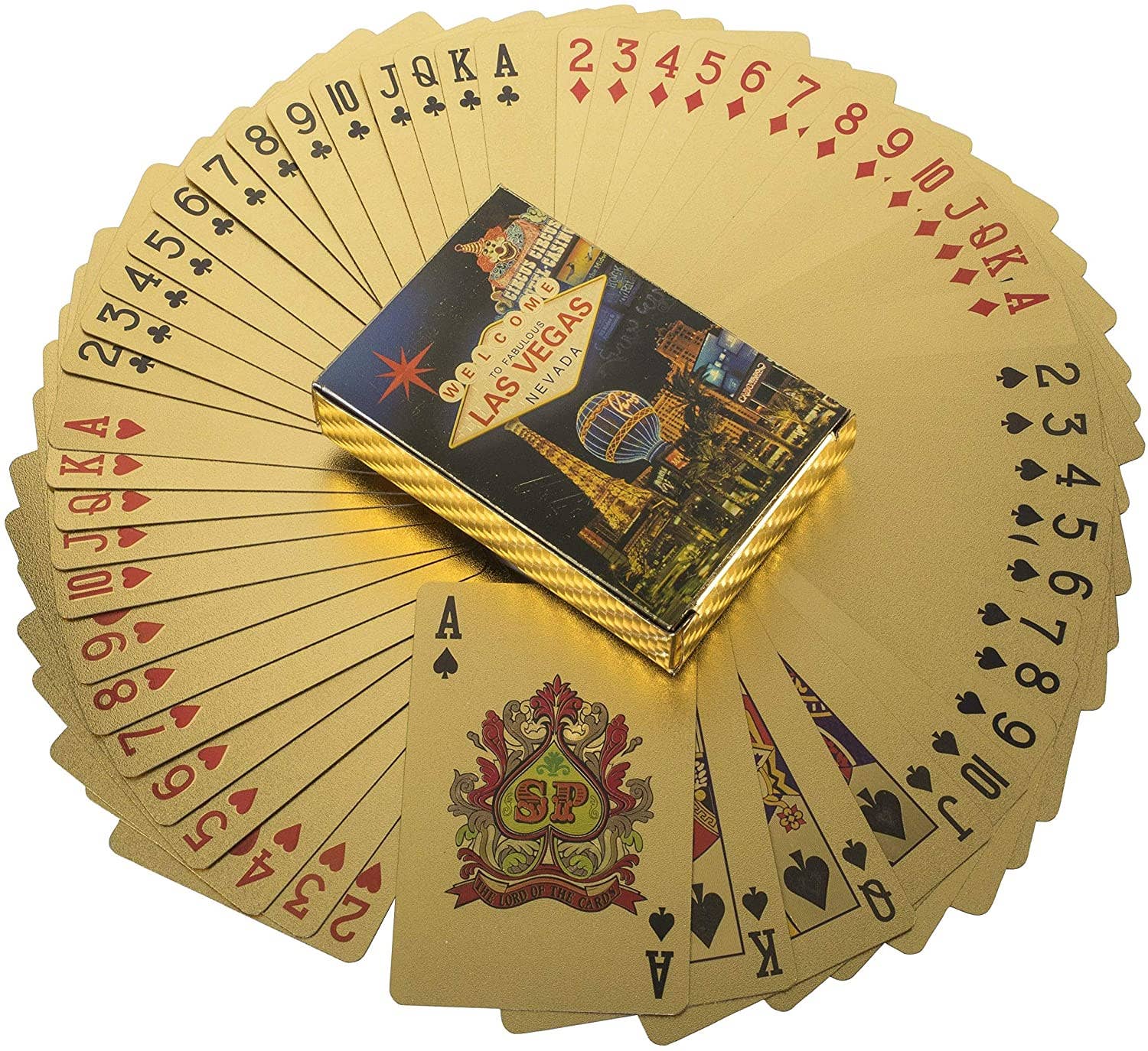 Blinkee.com, LLC - Wholesale Playing Cards - Las Vegas 24k Gold Foil Waterproof Playing Cards