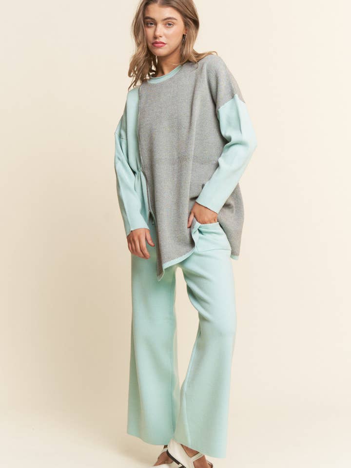 J.NNA - Wholesale Top & Pant Set (NOT Loungewear) - Women's - Soft Knit 2PC Set Long Sleeve Top & Bottoms S-L/1X-3X1