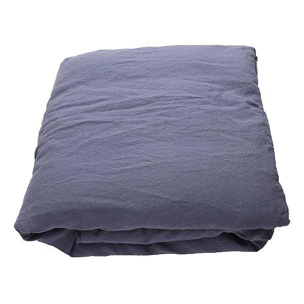 LinenMe - Wholesale Duvet Cover - Linen Duvet Blueberry Stone Washed1