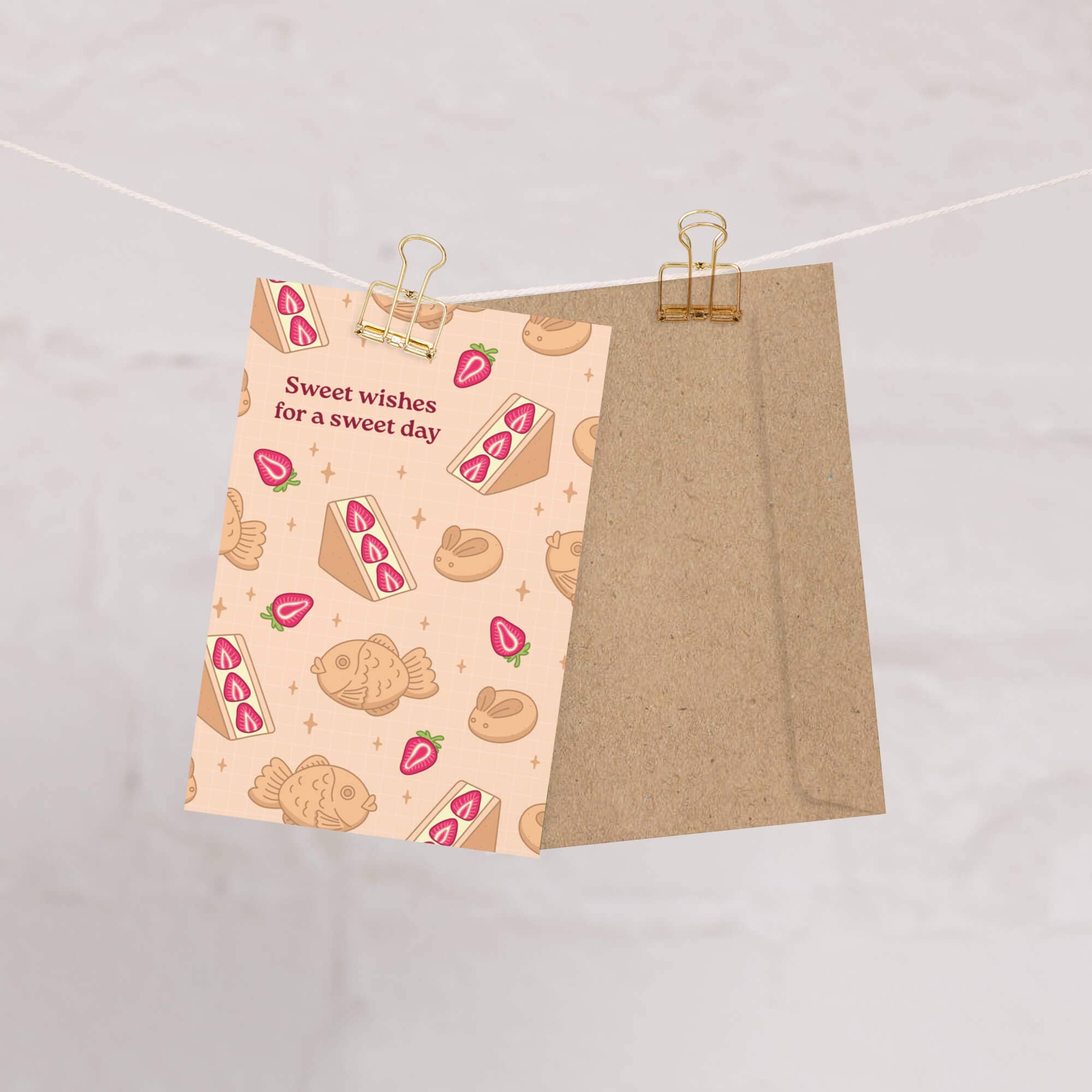 Cute Asian Cards – wholesale Birthday card – Sweet Dessert Birthday Card | Funny Aesthetic Asian Greeting Cards1