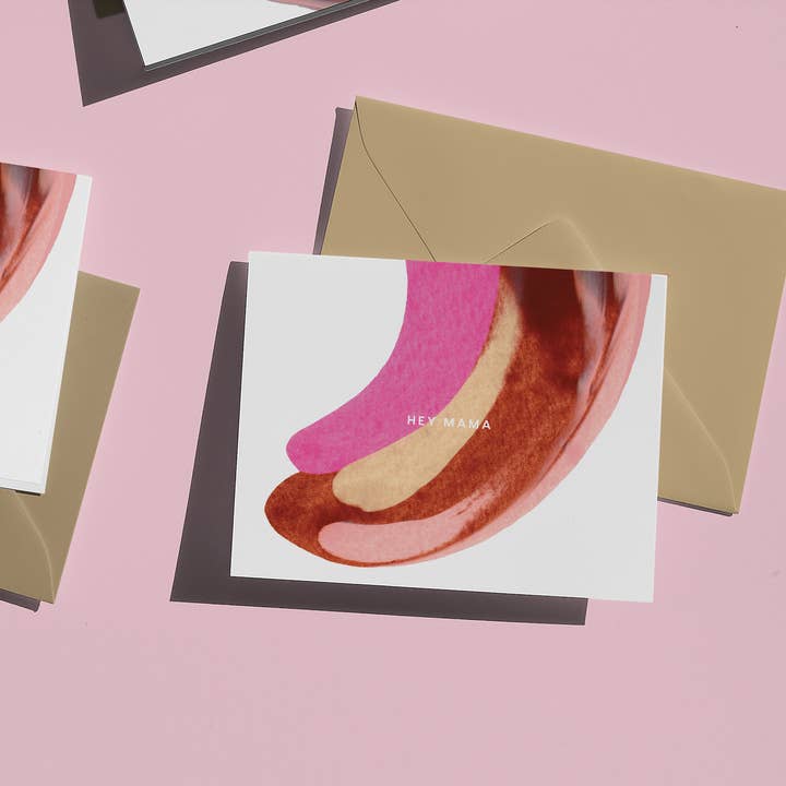 Hey Mama Card for wholesale by Canyon Clay Creative