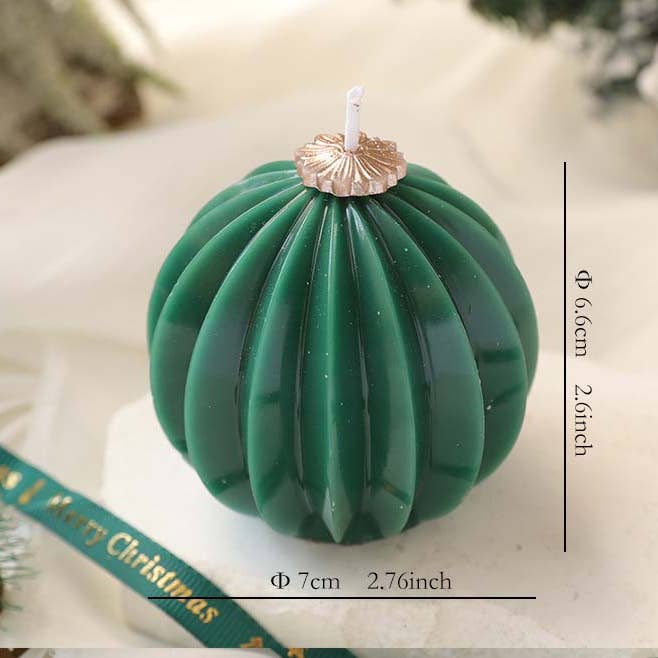 Candles Meta - Wholesale Novelty Candle - Christmas Pleated Ball Home Ambience Decor Scented Candle3