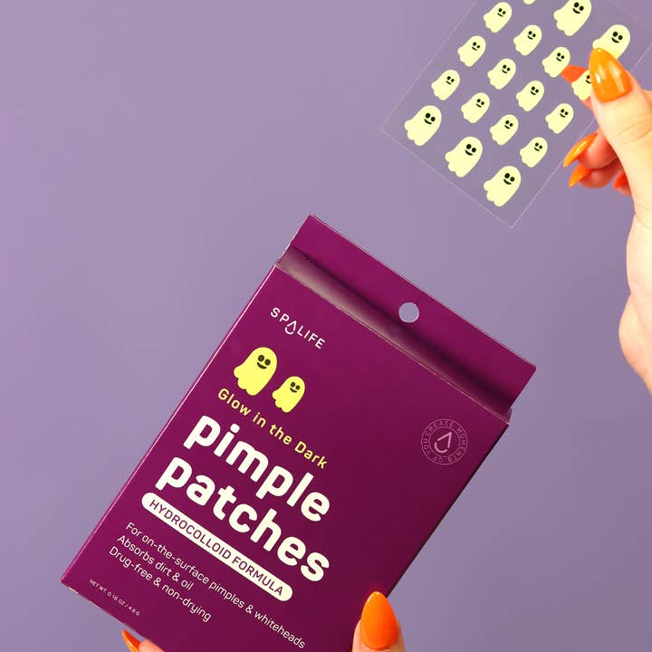 My Spa Life - Wholesale Acne/hydrocolloid patch - Glow in the Dark Ghosts Halloween Pimple Patches2