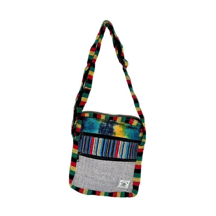 Himalaya Hampa Batik Gheri Rasta Randig Axelväska för wholesale av Shop Therapy