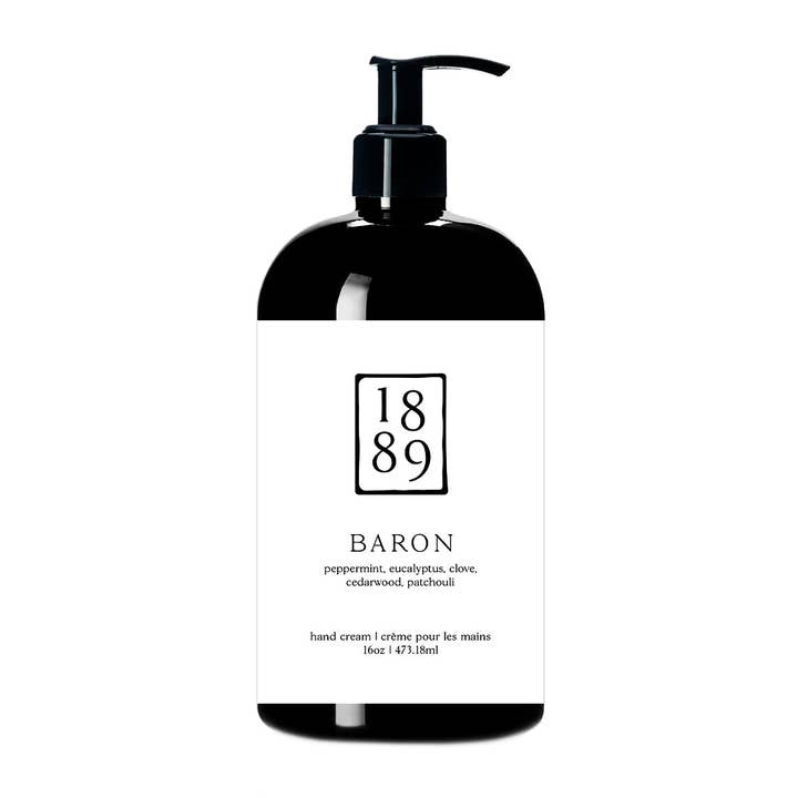 16oz Hand Cream - Baron for wholesale by 1889 Wax Lighting