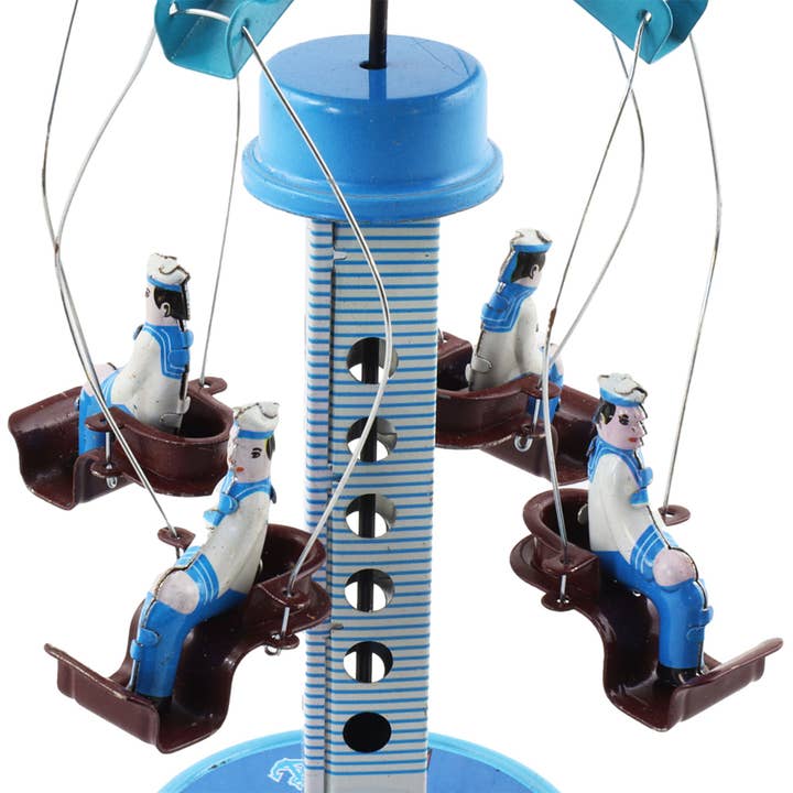 Tribal Trade GmbH - Wholesale Classic Toy - Kids - Tin toy carousel with sailor carousel2
