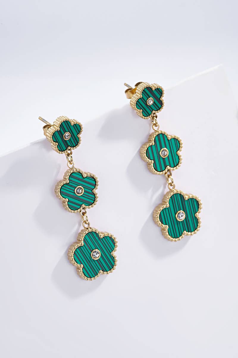 BYREN | ÉLINE L'ATELIER - Vente Boucles d'oreilles pendantes - Boucles d'oreilles en acier inoxydable 124AQ2291