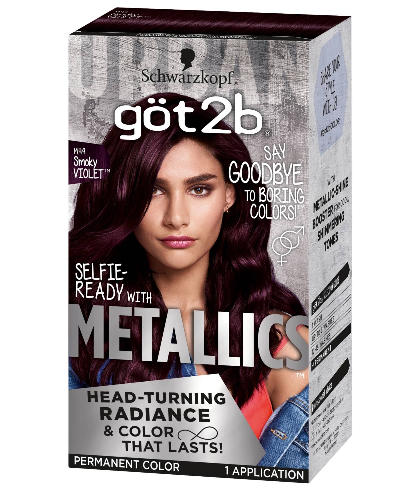 First Choice Buying – Engroshandel Hårfarve – Got2b Metallics Permanent Hårfarve, M49 Smokey Violet