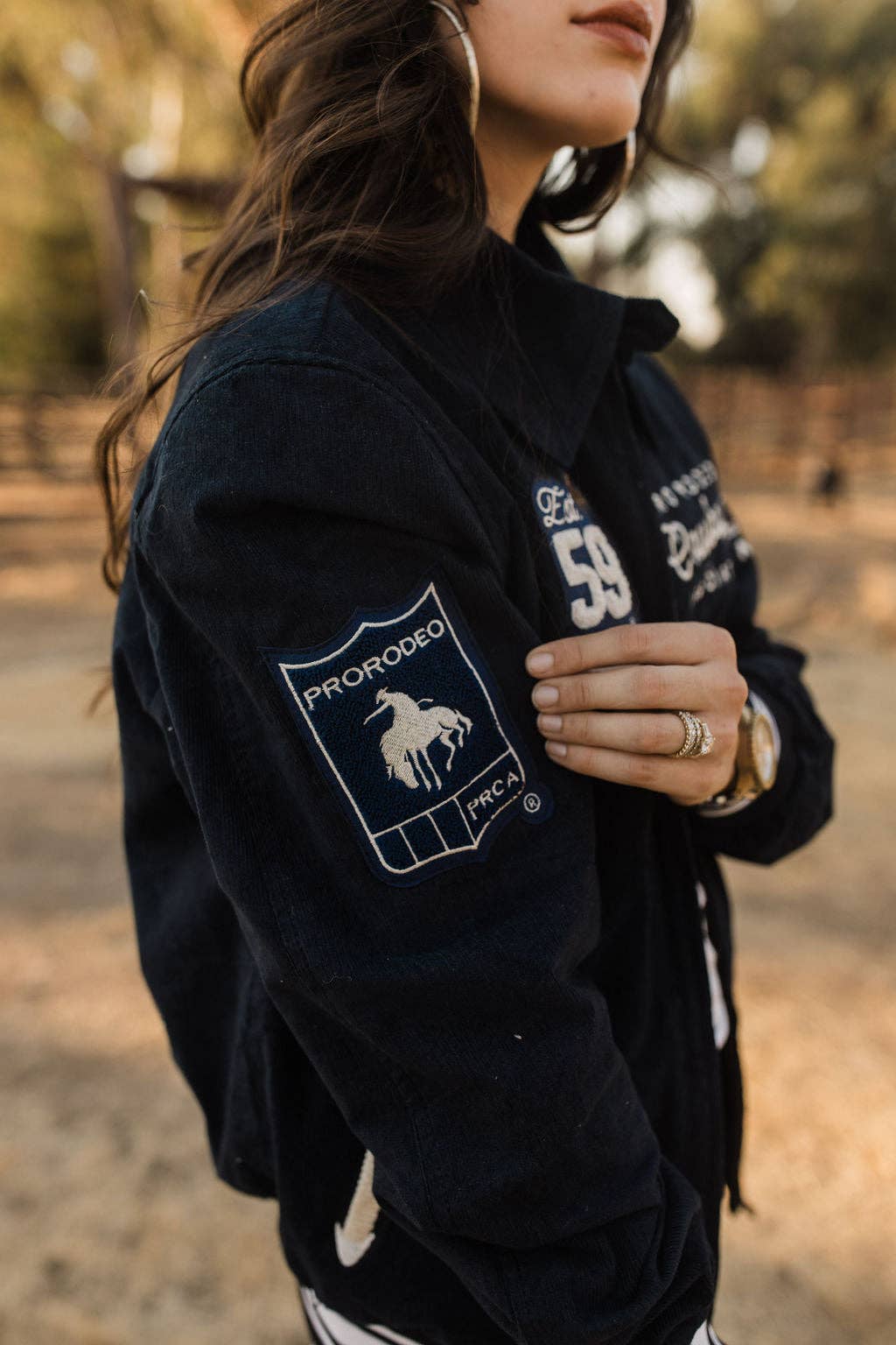 Rodeo Quincy - Wholesale Varsity/Baseball Jacket - Women's - Vintage NFR Corduroy Bomber8