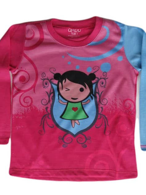 In a Wink - Long Sleeve Kawaii T Shirt for wholesale by Deezo kids