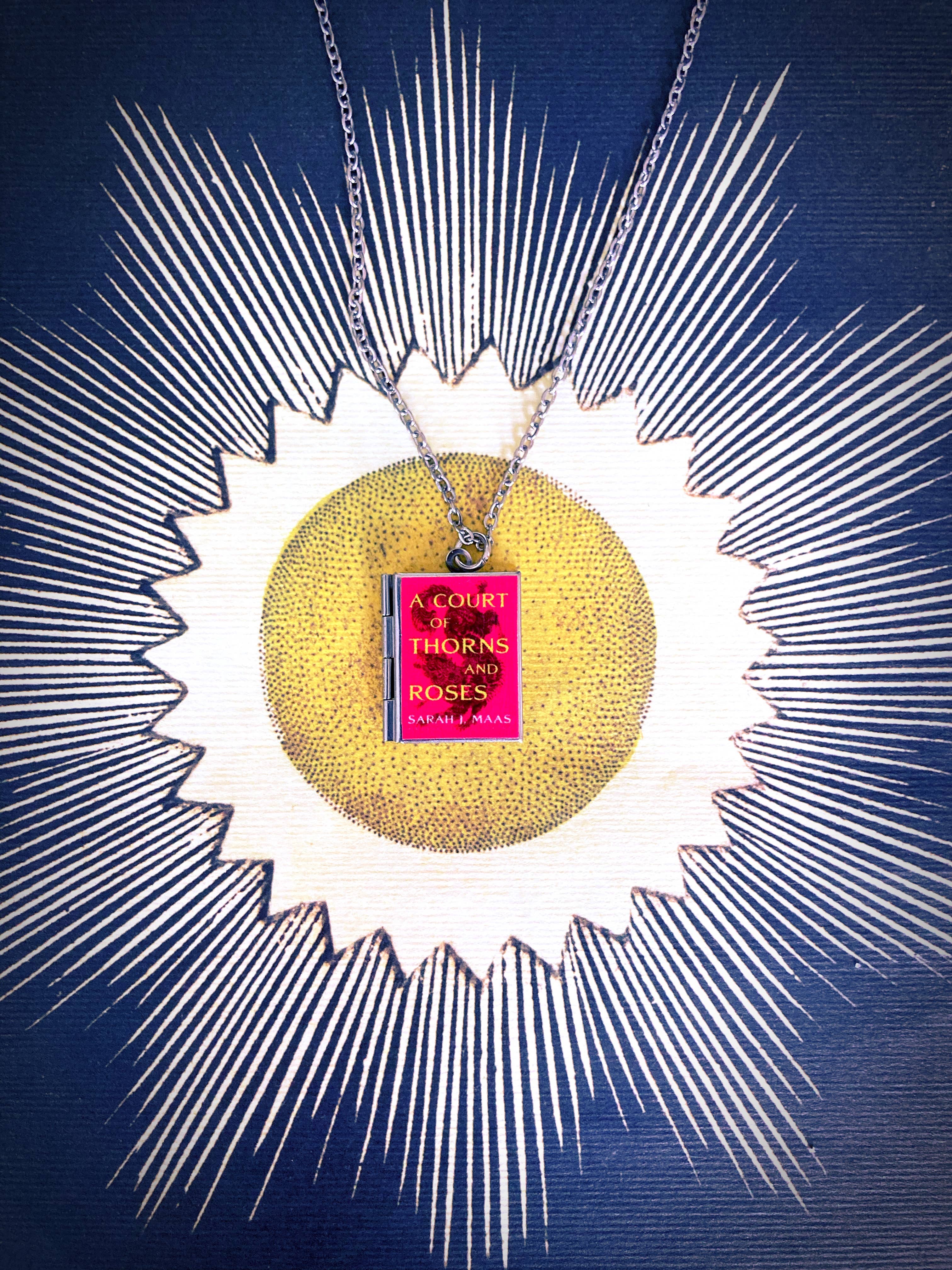 Marshall and Rose - Wholesale Locket Necklace - Book Locket A Court of Thorns and Roses3