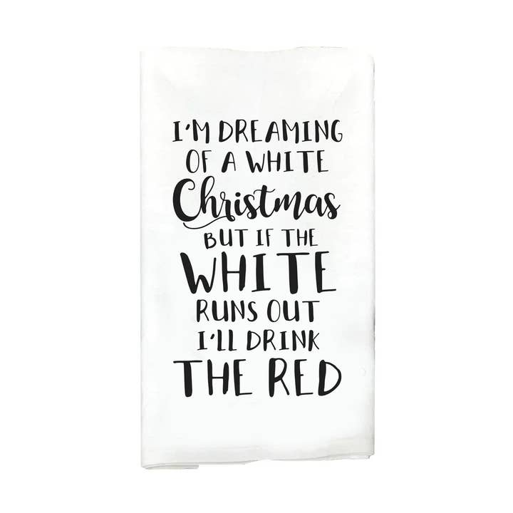 I'm Dreaming Of A White Christmas Towel for wholesale by Kendrick Home