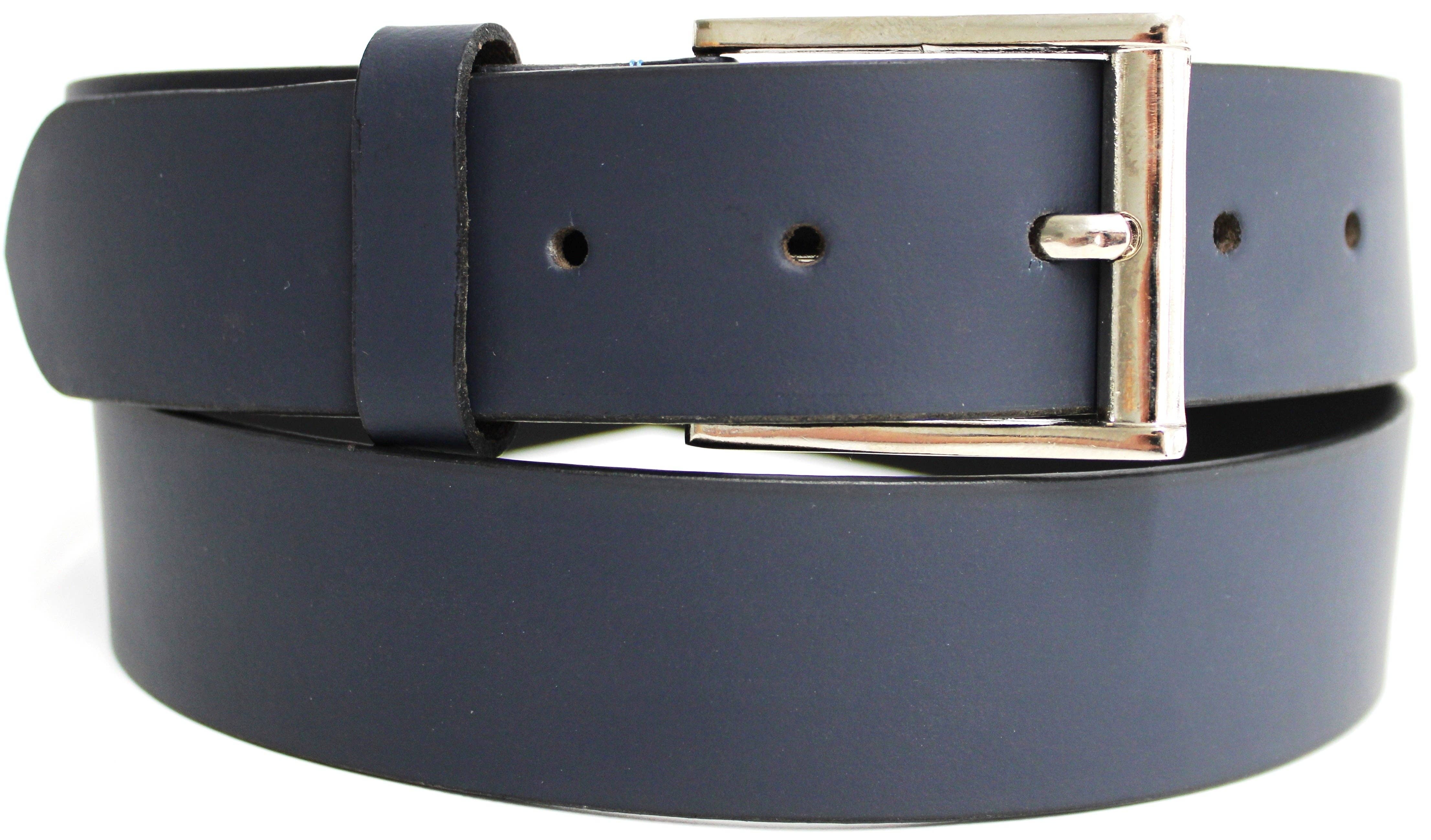 hide & chic – wholesale Belt – Women's – Genuine Full Grain Leather Belt. Colour: Navy.0
