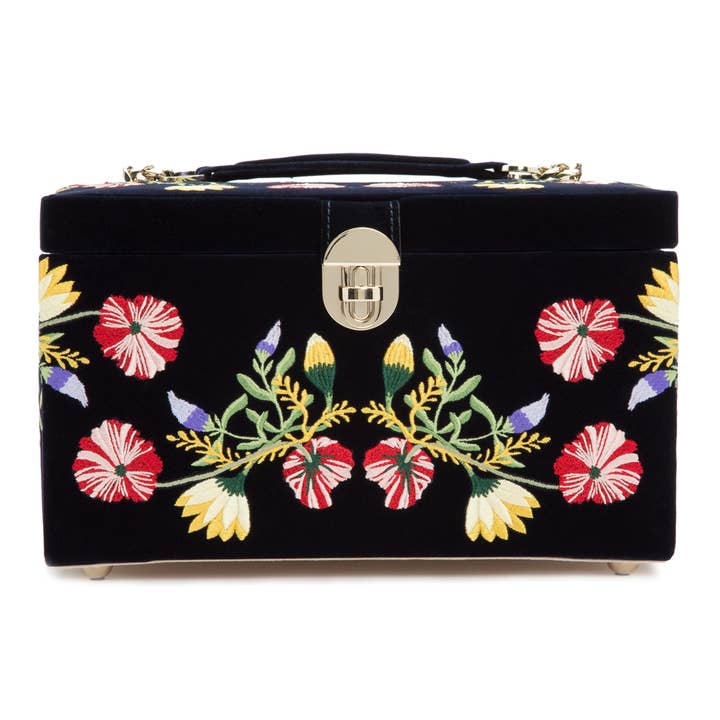 Zoe Boîte à bijoux moyenne - Indigo pour la vente par WOLF