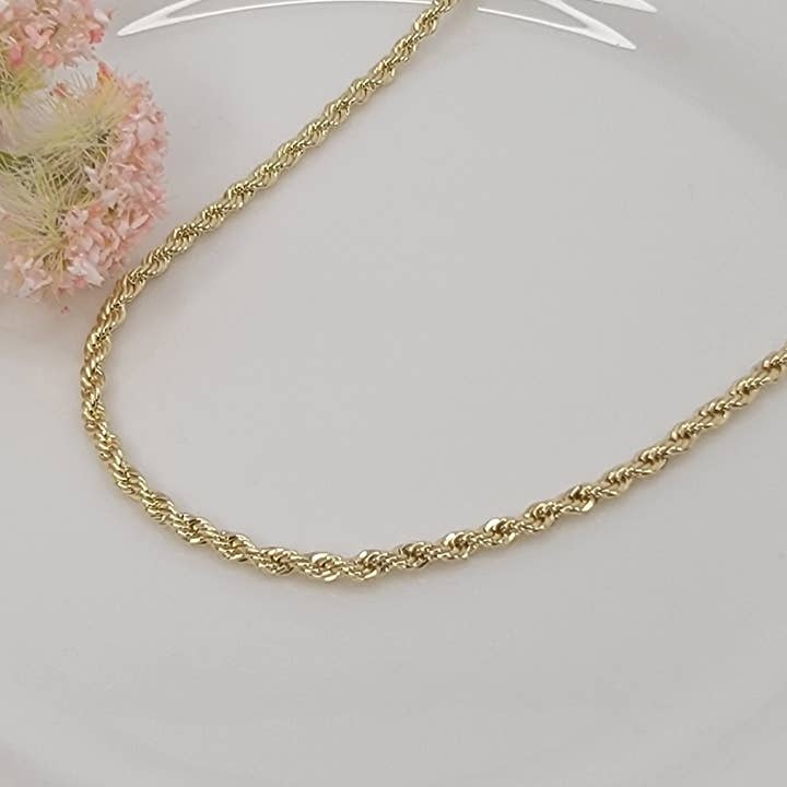 COLLIER CHAÎNE EN CORDON. pour la vente par BETTYOH INC