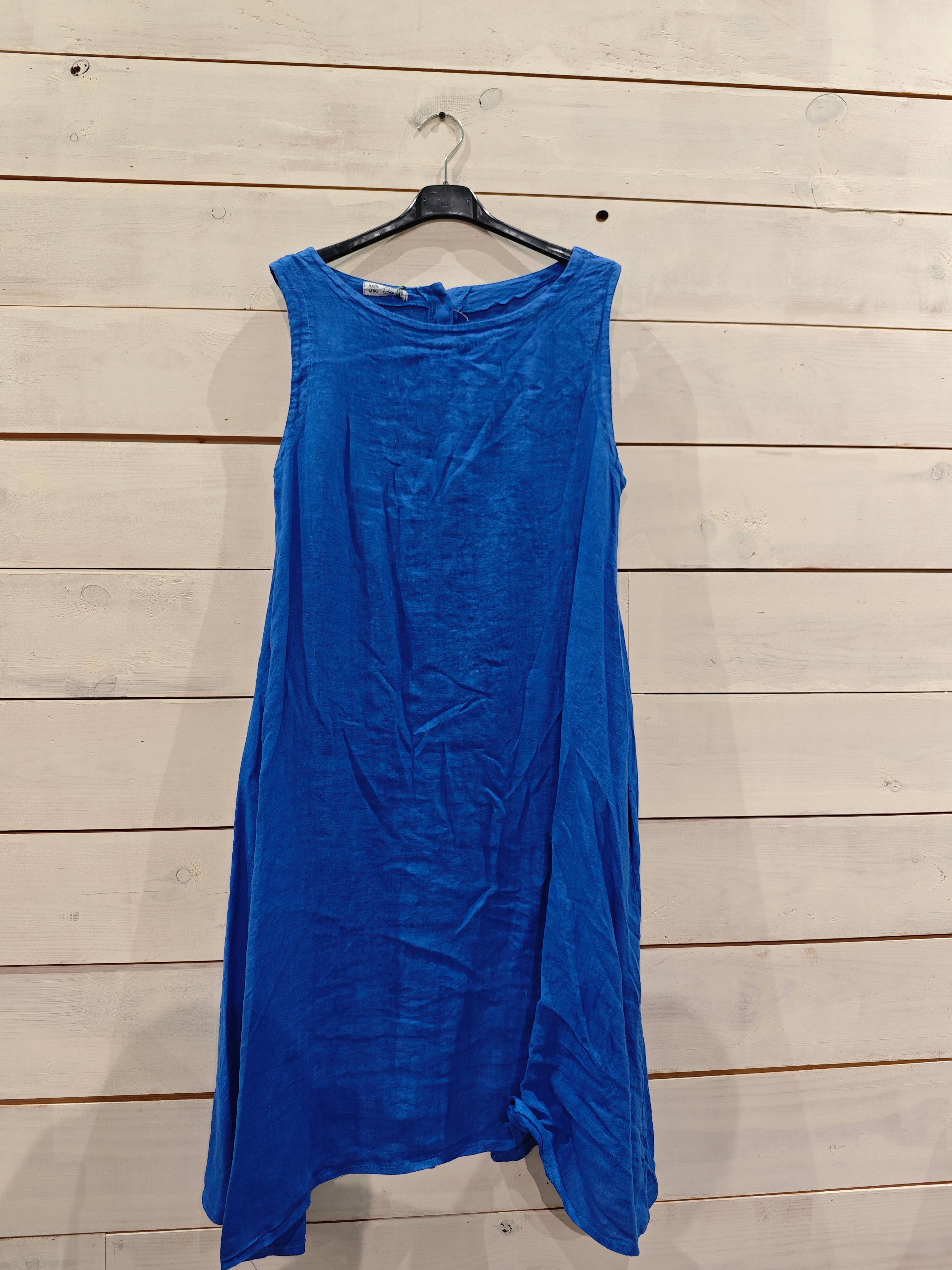 Linos y Textiles – wholesale Dress – Women's – REF 29306 SHORT SLEEVE DRESS SISA LINEN 100%5