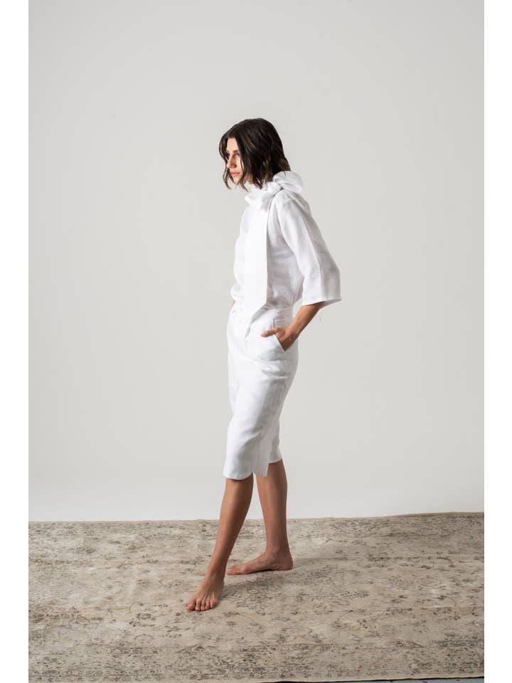 LUXMII - Wholesale Shorts – Women’s - Jager Bermuda Shorts White12