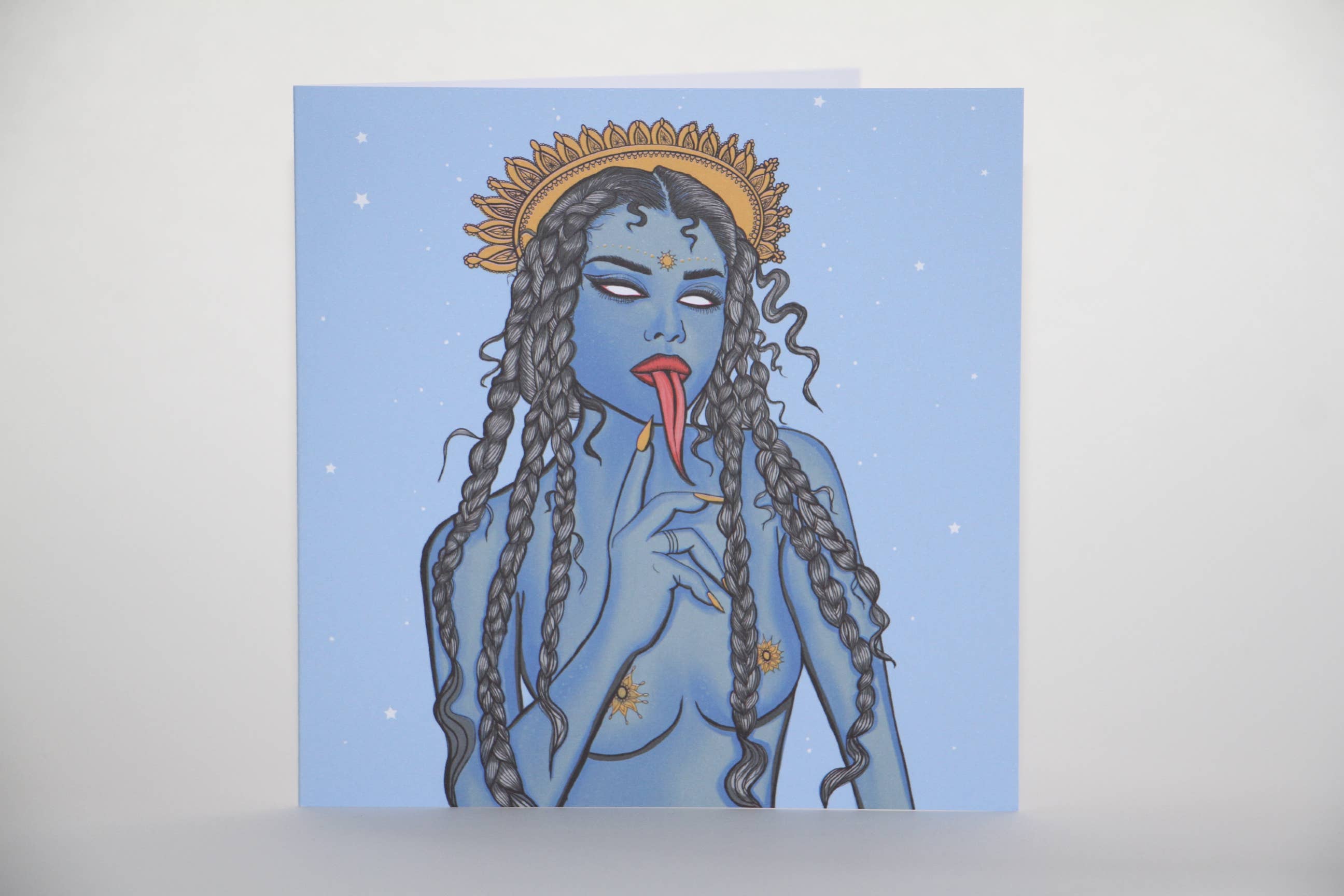 Msdre – wholesale Everyday greeting card – Kali Ma Indian Hindu Goddess Msdre Greetings Card1