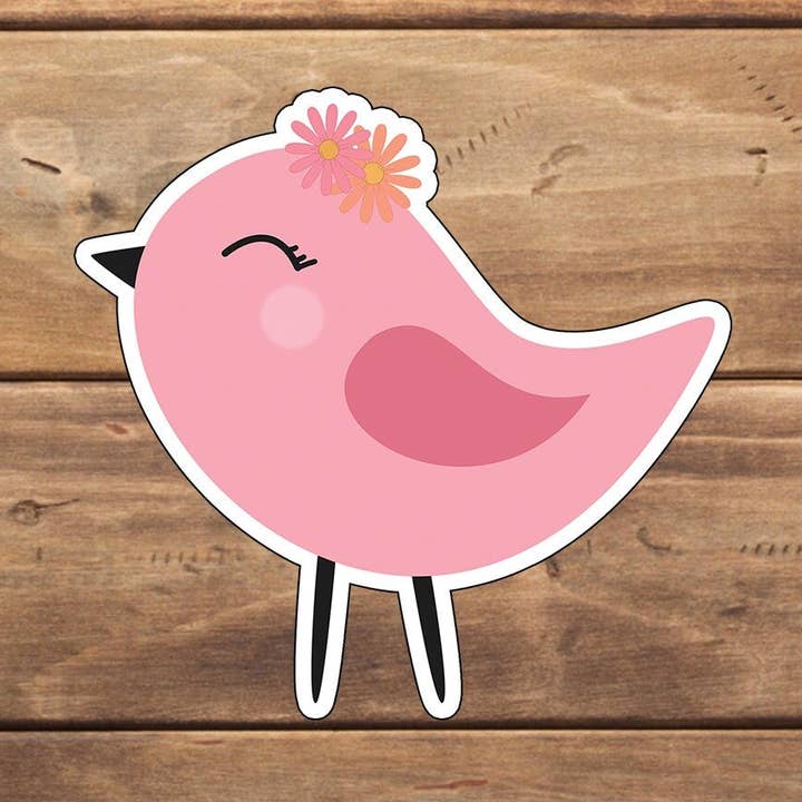Adhesivo de pájaro, pegatina de vinilo, pegatina para portátil para venta al por mayor de C3DAR Design
