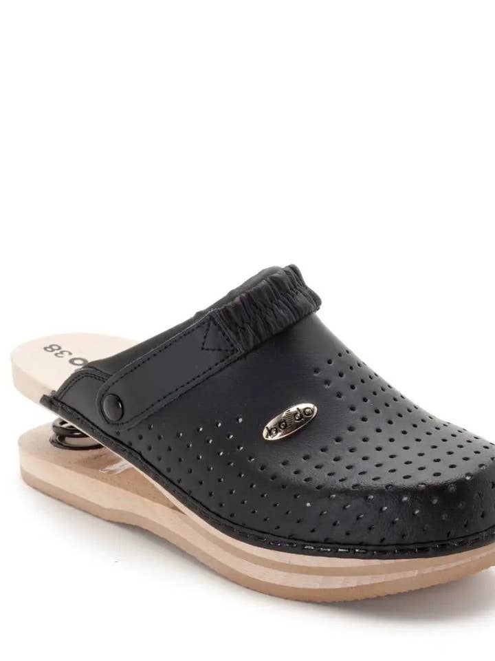 BALDO SPRING CLOGS 5-13 BLACK for wholesale by West Rose abbigliamento professionale