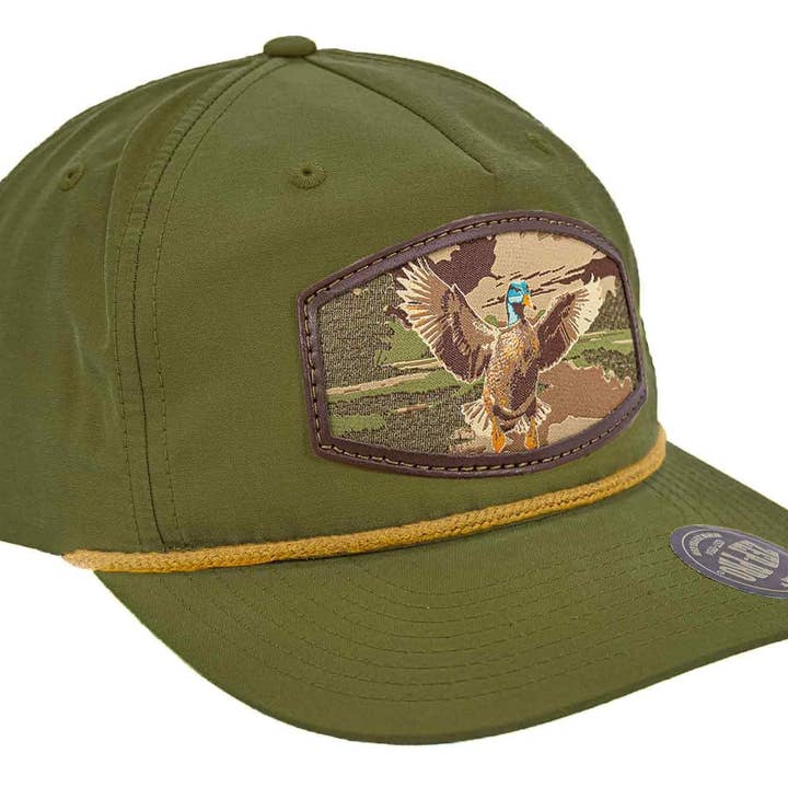 Zep-Pro - Wholesale Flat Brim Cap - Men's - Mallard Woven Patch Rope Hat.5